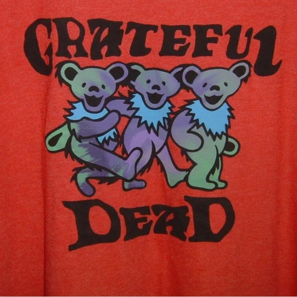 Grateful Dead Other - ROCK Band Grateful Dead Terrapin Bear Ripple Junction Red T-Shirt Size Md NWT